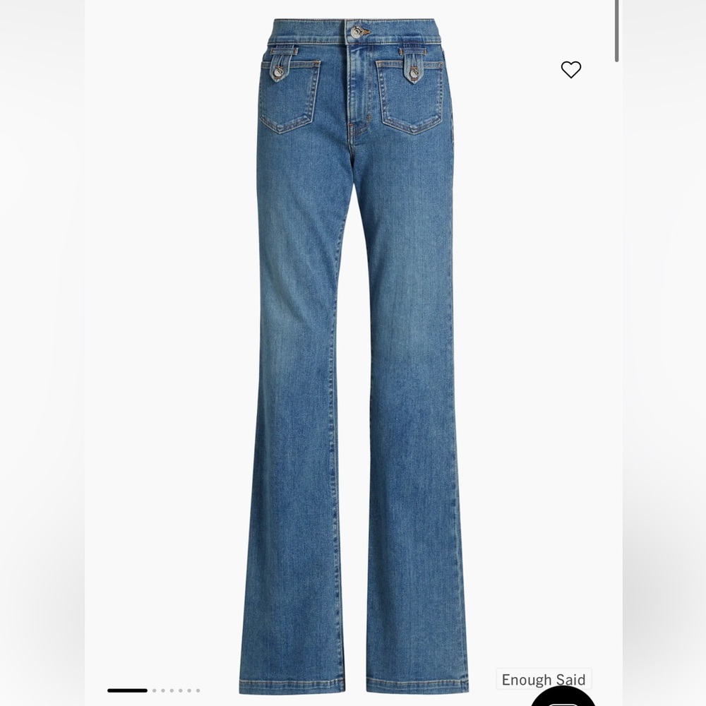 Veronica Beard Light Blue beverly skinny Flare high rise Jeans 25